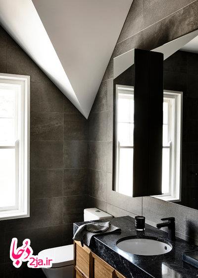 حمام معاصر توسط معماری لوکز فری و طراحی داخلی