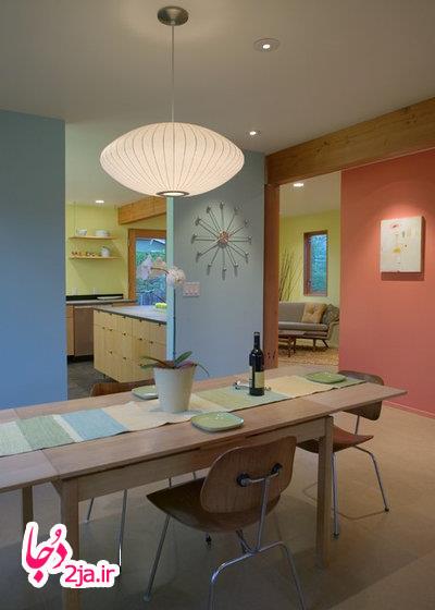 اتاق ناهارخوری مدرن توسط معماران جیم برتون