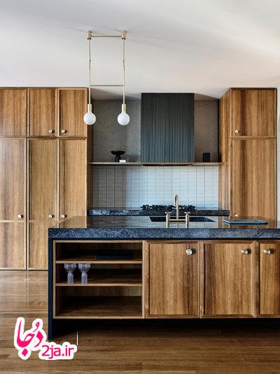 آشپزخانه معاصر توسط معماری لوکز فری و طراحی داخلی
